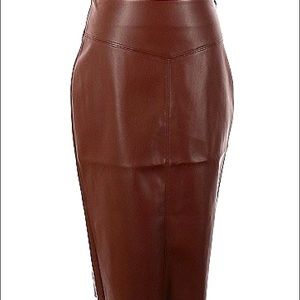 26” Size 4 Express Faux Leather Skirt